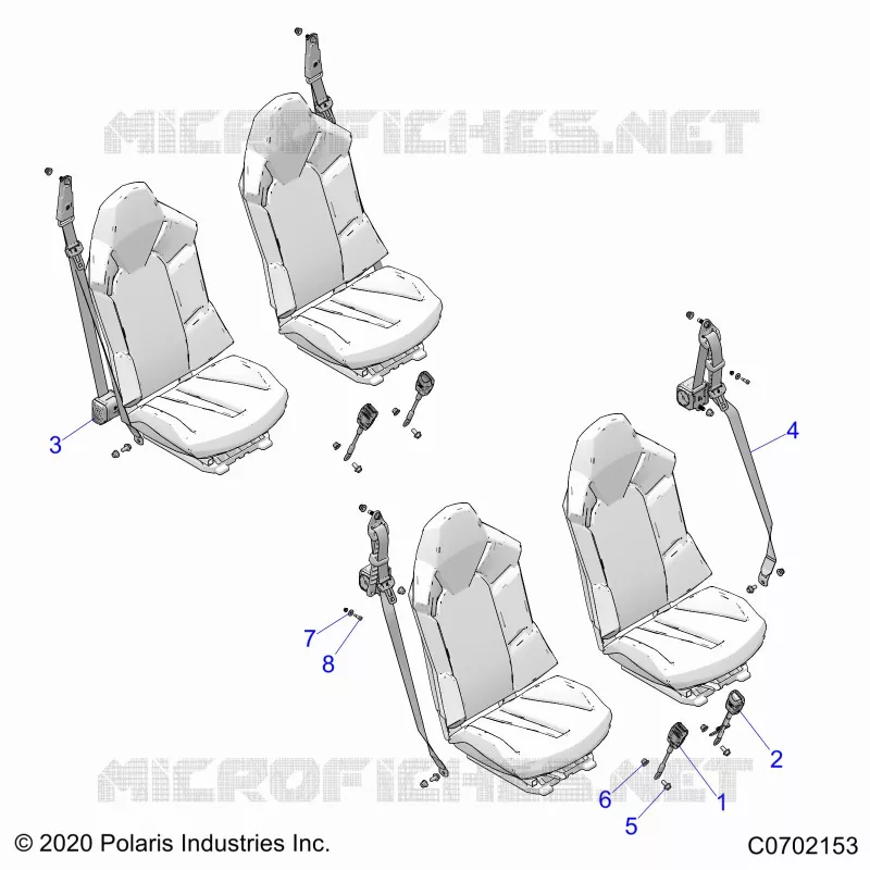 ASIENTO BELT MOUNTING