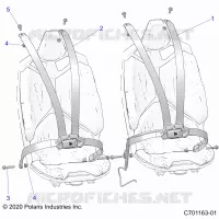 ASIENTO BELT MOUNTING 4 POINT
