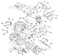 MONTAJE DEL MOTOR Magnum 4X4 W97AC42A, Swedish Magnum 4X4 S97AC42E and Norweg (4940834083A009)