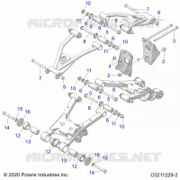 SUSPENSION TRASERA CONTROL ARM, MOUNTING