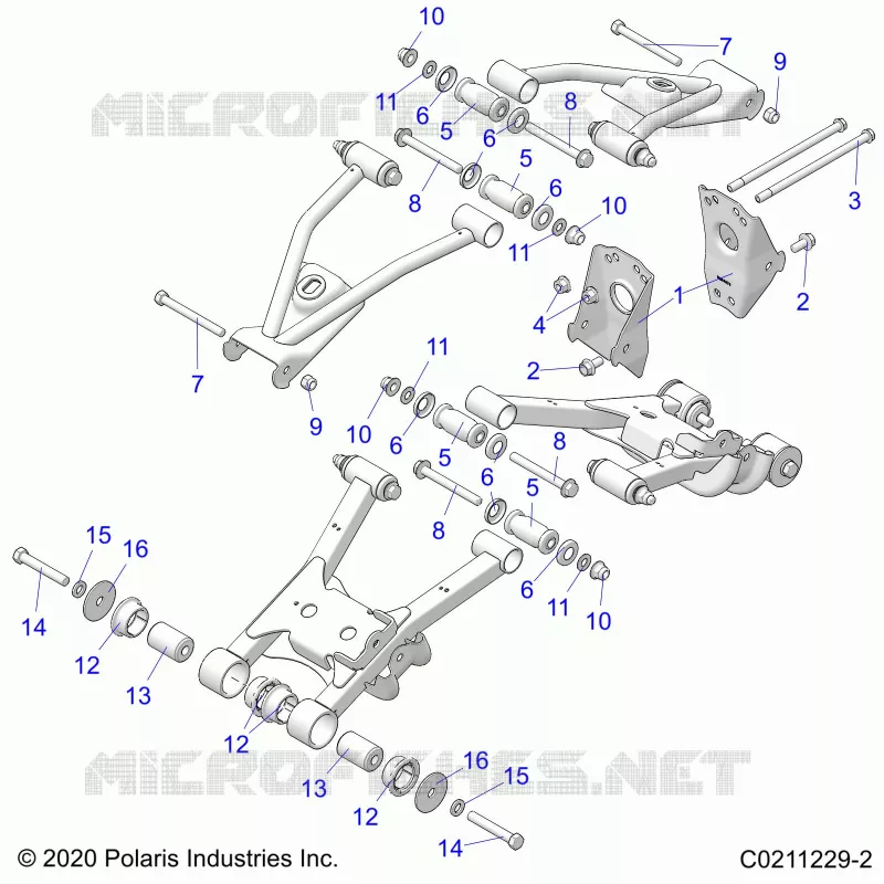 SUSPENSION TRASERA CONTROL ARM, MOUNTING