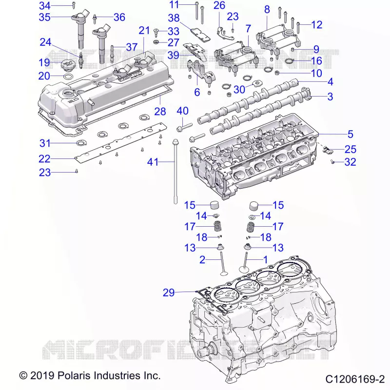 ENGINE, HEAD ASM AND VÃLVULAS
