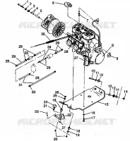 MONTAJE DEL MOTOR 500 EFI 0942774 and EFI SKS 0942574 (4924982498027A)