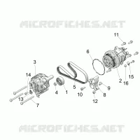 ENGINE, ALTERNADOR AND COMPRESSOR