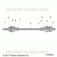 TREN, FRONT HALF SHAFT
