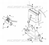 CAJA DE BATERIA  500 EFI 0952774, EFI SKS 0952574,   EFI SKS PT 0952974, and EU (4929052905C008)