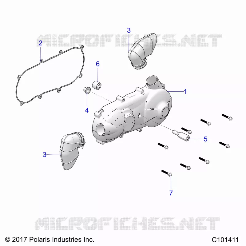TREN, CLUTCH COVER AND DUCTING