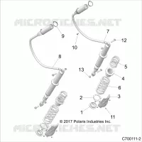 SUSPENSION, REAR MONTAJE DE DESCARGA