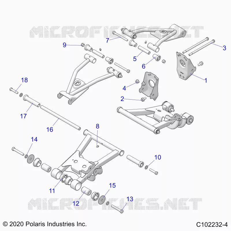 SUSPENSION TRASERA CONTROL ARM, MOUNTING