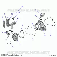 ENGINE, ALTERNADOR COVER HVAC