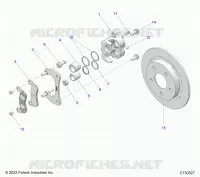 BRAKES, PINZA FRENO TRASEIRA