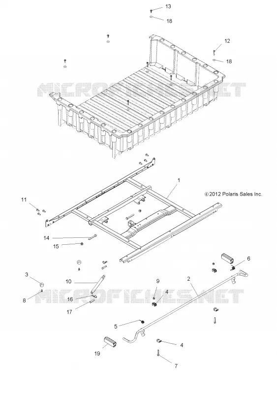 CAMA caja de montaje y LATCH