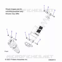 SUSPENSION, MONTAJE DE DESCARGA, REAR SUSP.