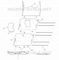 PISO PANEL, PLASTIC, 6 PASSENGER