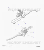 FRENO FRONTAL BRAKE LEVER AND MASTER CYLINDER