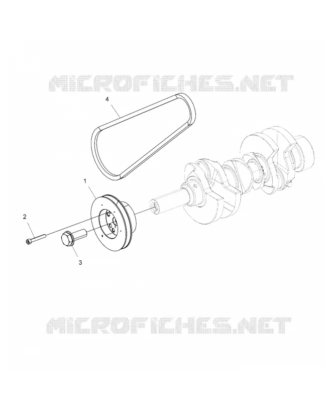 ENGINE, POLEA AND DRIVE BELT
