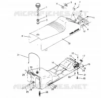 ASIENTO Y tanque de gas ASAMBLEA SUPER SPORT 0950743 (4928882888A007)