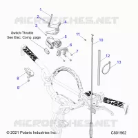 MOTOR, THROTTLE CONTROL ASM.