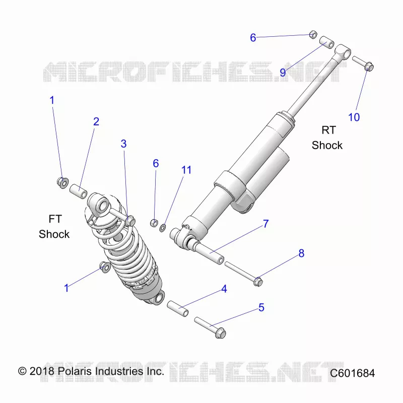 SUSPENSION, MONTAJE DE DESCARGA, REAR SUSP.