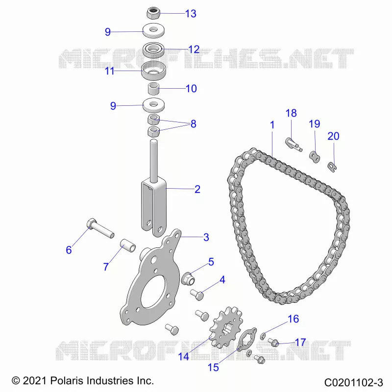 TREN, CHAIN TENSIONER AND SPROCKET