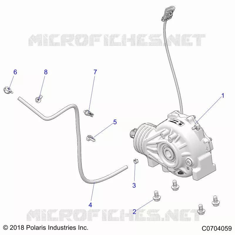 TREN, FRONT GEARCASE MOUNTING