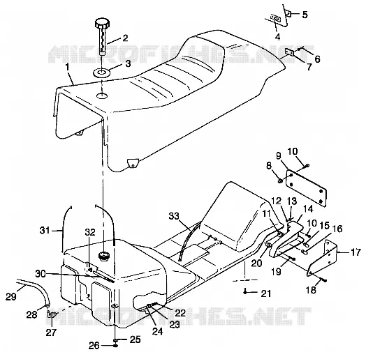 ASIENTO Y TANQUE DE GAS XLT SP 0985776 (4942164216A006)