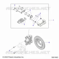 BRAKES, PINZA FRENO DELANTERA (SL/SLR MODELS)