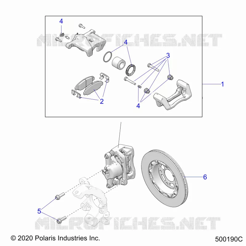 BRAKES, PINZA FRENO DELANTERA (SL/SLR MODELS)