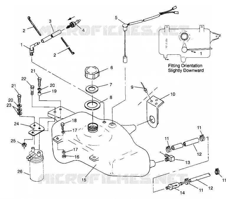 TANQUE DE ACEITE SL 700 B964066 and Intl. SL 700 I964066 (4935633563A012)