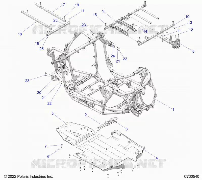 CHASSIS, MAIN FRAME AND ESQUÃD PLATES
