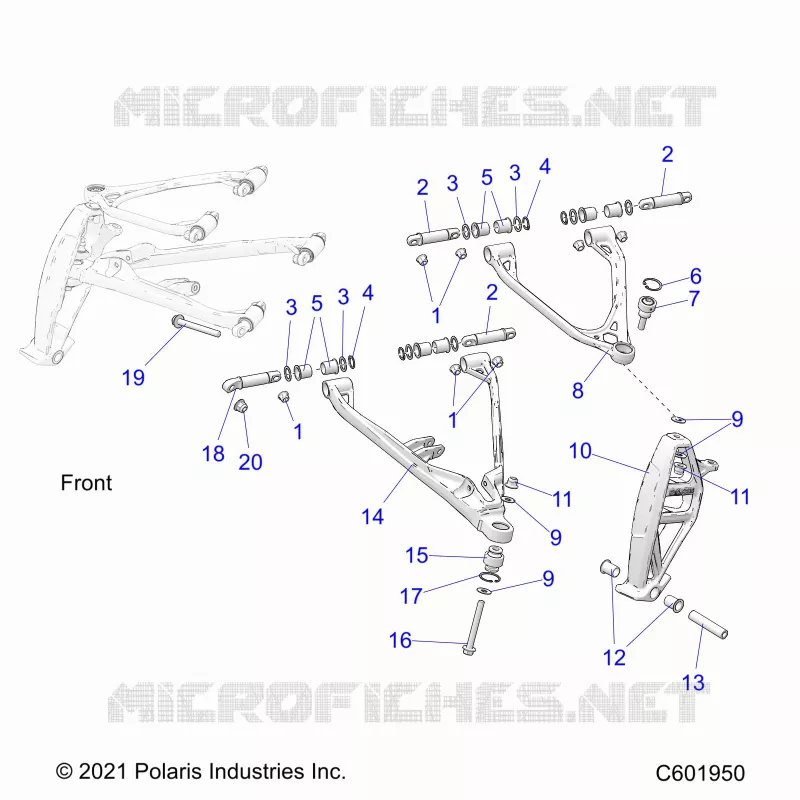 SUSPENSION, CONTROL ARMS, AND SPINDLE