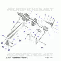 SUSPENSION, TRASERO ARM PAR