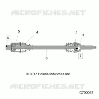 TREN, REAR HALF SHAFT