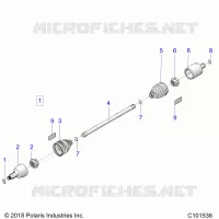 TREN, DRIVE SHAFT, FRONT