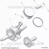 ENGINE, CIGUEÑAL, PISTON AND BALANCE SHAFT