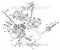 MONTAJE DEL MOTOR 6X6 350L S938739 (4924362436005A)