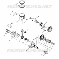 PISTÓN Y CIGÜEÑAL 2X4 400L W947540 (4926752675C009)
