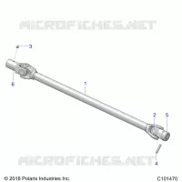 TREN, PROP SHAFT, FRONT