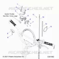 MOTOR, THROTTLE CONTROL ASM.