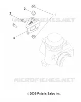 MOTOR, CARBURADOR BRACKET