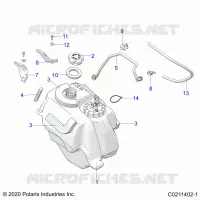 SISTEMA DE COMBUSTIBLE, FUEL TANK ASM.