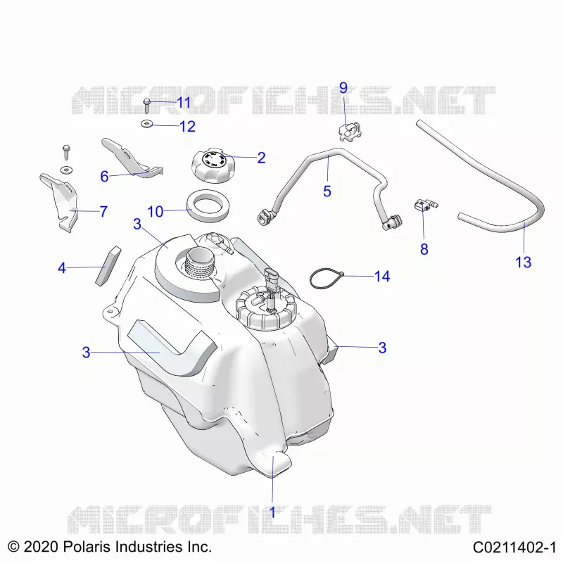 SISTEMA DE COMBUSTIBLE, FUEL TANK ASM.