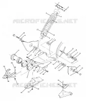SWING ARM WELDMENT AND SHOCK TRASERO ASSEMBLY (4917731773025A)