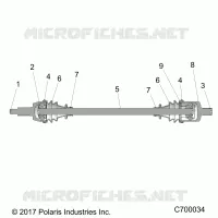 TREN, FRONT HALF SHAFT