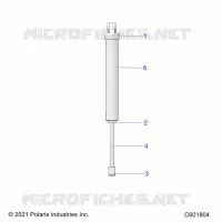SUSPENSION, SHOCK TRASERO TRACK