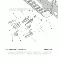 CHASIS, FOOTREST-RH