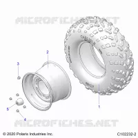 RUEDAS, REAR TIRE