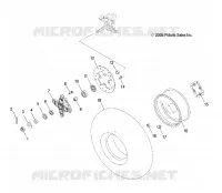 HUB, FRONT and RUEDA DELANTERA