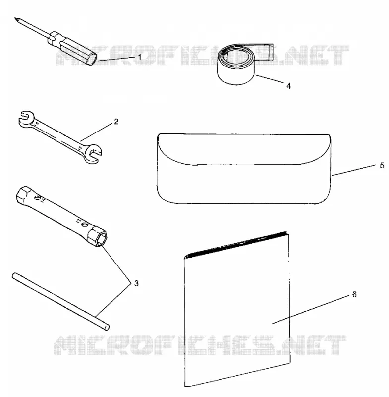 KIT DE HERRAMIENTA 600 XCR 0961676 and EUROPEAN 600 XCR E961676 (4932123212D002)