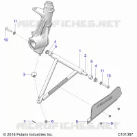 SUSPENSION, A-ARM AND PUNTAL MOUNTING